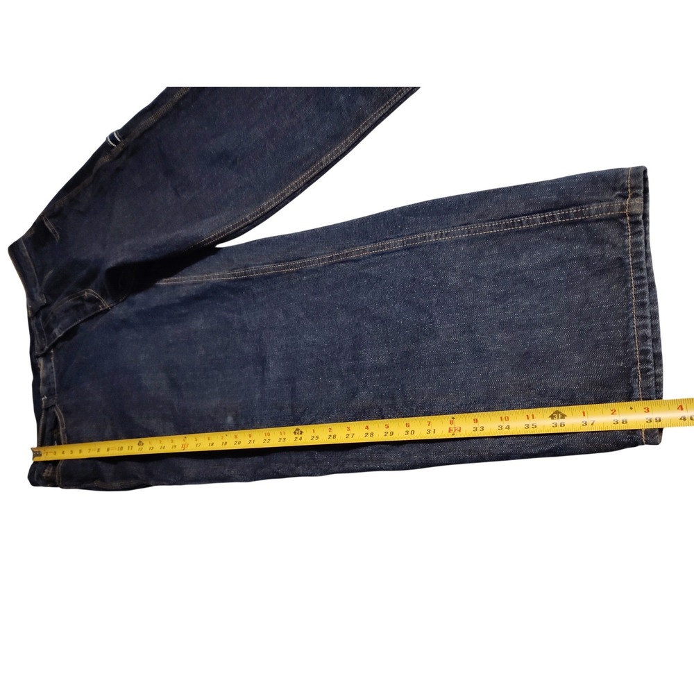 US Polo Assn Mens 38x30 Dark Wash Relaxed Straight Leg Y2K Vintage Jeans - Picture 4 of 9